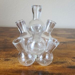 Unique stacked Bud Vase